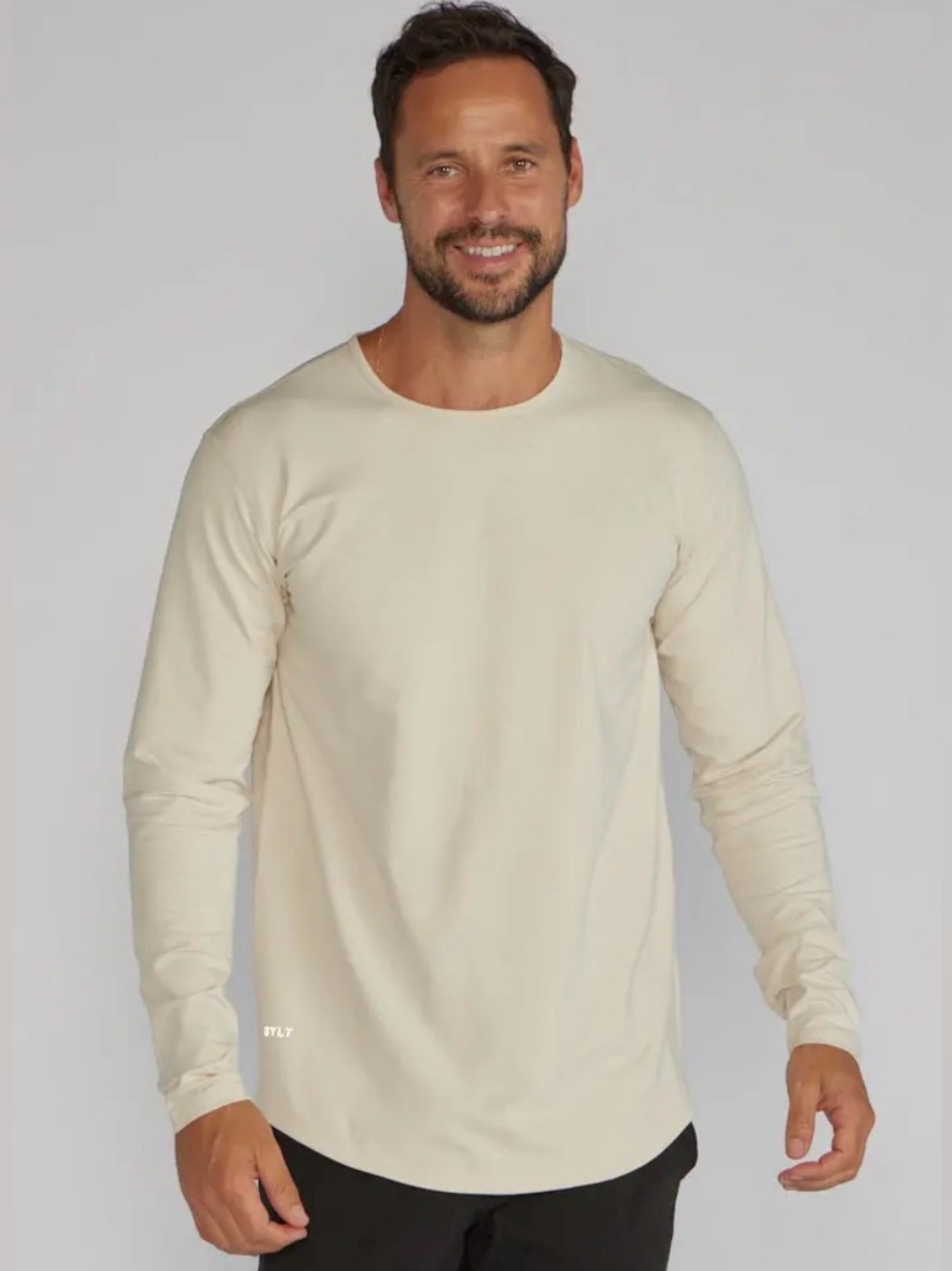 BYLT Basics Long Sleeve Tee in Ivory